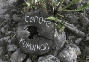 Cenote kukulkan sign